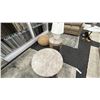 Image 2 : ASHLEY FURNITURE COFFEE TABLE AND SIDE TABLES W/TABLE LAMP. RETAIL $1,500.