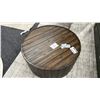 Image 1 : MAGNUSSEN FURNITURE COCKTAIL TABLE W/CASTERS. 34" DIAMETER.