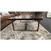 Image 3 : ASHLEY FURNITURE BALINTMORE RECTANGULAR COFFEE TABLE 55" X 31" WOOD TOP W/ AGED BRASS LEGS.