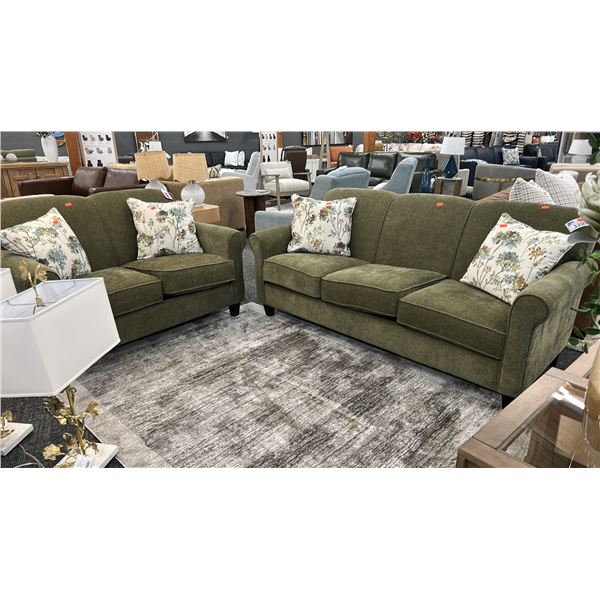 DECORREST SOFA SET 79" SOFA. 57" LOVESEAT. W/ CUSHIONS. RETAIL $3,700.