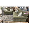 Image 4 : DECORREST SOFA SET 79" SOFA. 57" LOVESEAT. W/ CUSHIONS. RETAIL $3,700.
