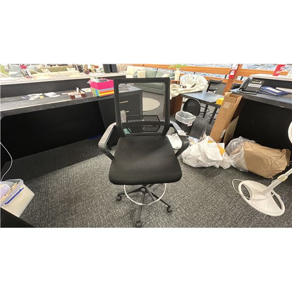 MESH BACK TALL TASK CHAIRS.