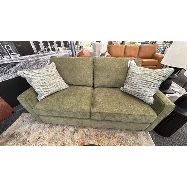 DECORREST 70" CONDO SOFA W/ CUSHIONS.