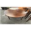 Image 2 : SURYA COFFEE TABLE SET. MANGO WOOD. 45" WIDE COFFEE TABLE & MATCHING SIDE TABLES. W/ CERAMIC POT