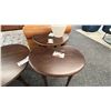 Image 3 : SURYA COFFEE TABLE SET. MANGO WOOD. 45" WIDE COFFEE TABLE & MATCHING SIDE TABLES. W/ CERAMIC POT