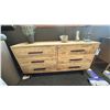 Image 1 : GROUPE CORCORAN MANGO WOOD DRESSER. 58" WIDE. W/ DECOR ITEMS AS SHOWN IN PHOTO.