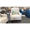 Image 2 : PAIR OF GLENDA FABRIC CHIAIRS W/ CUSHIONS.