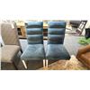 Image 1 : PAIR OF BERMEX BLUE SIDE CHAIRS.