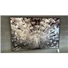 Image 1 : PEACOCK WALL ART. 72" X 48".