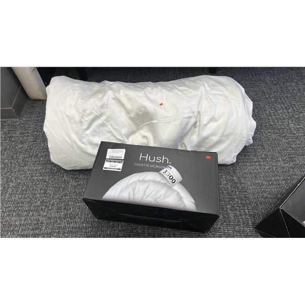 HUSH WEIGHTLESS DUVET INSERT-KING AND ONE KING INSERT IN CREAM DUVET. RETAIL +$800