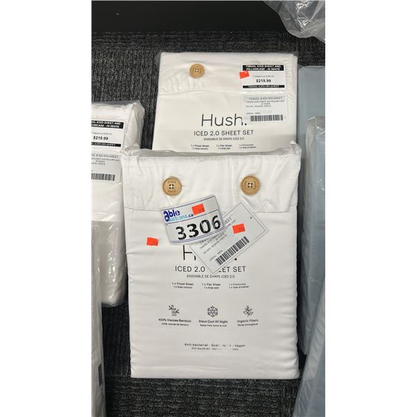 2 X HUGH ICED 2.0 SHEET SETS. TWIN XL. RETAIL $500
