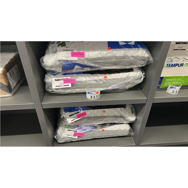 4 X SEALY CUSTOM COMFORT QUEEN PILLOWS