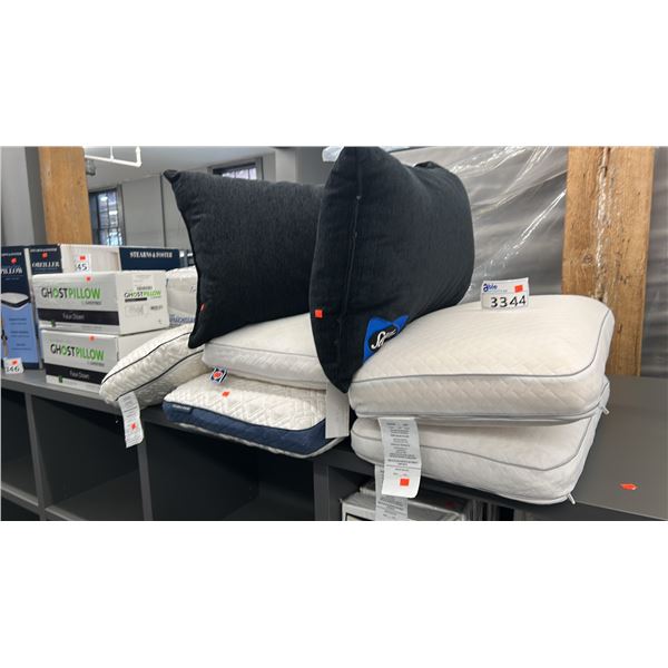 GROUP OF DISPLAY PILLOWS. ASST. APPROX 6