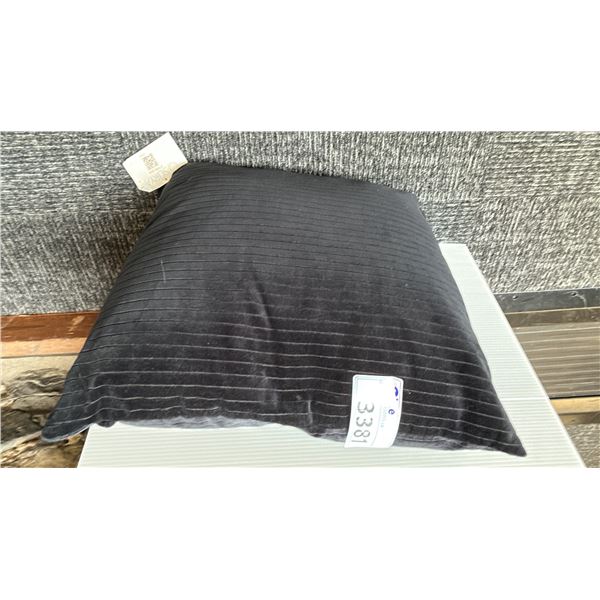 GROUP OF 4 BLACK CUSHIONS