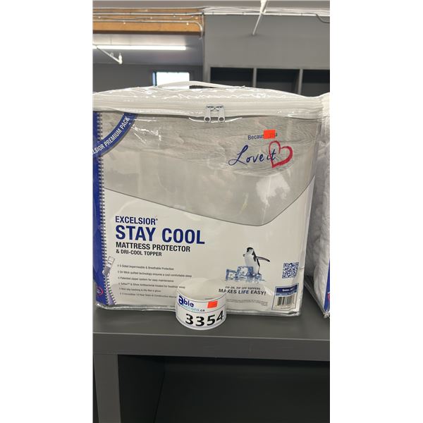 2 X QUEEN MATTRESS PROTECTOR AND TOPPERS