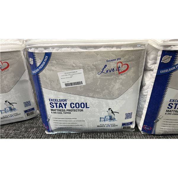 5 X EXCELSIOR MATTRESS PROTECTOR AND TOPPERS. TWIN