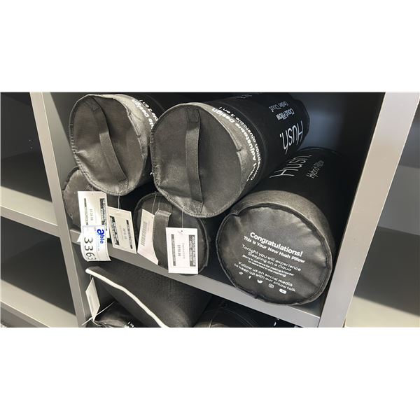 5 X HUSH 3-IN-1 ADJUSTABLE DESIGN CLOUD PILLOWS. RETAIL $560