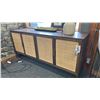 Image 1 : DECORREST 71" WIDE CREDENZA. HARDWOOD W/ BRONZE HARDWARE SOFT RETURN HINGES. RETAIL $2,600