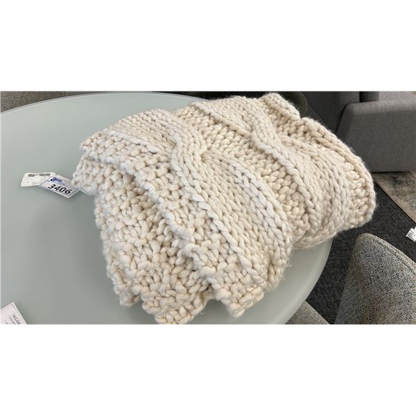 SURYA THROW BLANKET. RETAIL VALUE $700.