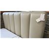 Image 2 : PALLISER QUEEN SIZE BED FRAME CREAM LEATHER. RETAIL $4,500. MATTRESS NOT INCLUDED.