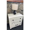 Image 3 : MAGNUSSEN DRESSER SET. 66" DRESSER W/ MIRROR. 28" DRAWER NIGHTSTAND. W/ TABLE LAMP. RETAIL $4,800.