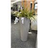 Image 1 : 36" HIGH CERAMIC POT W/ ARTIFICIAL FERN. RETAIL $800