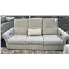 Image 2 : PALLISER SOFA SET. DOUBLE RECLINING SOFA. 82" WIDE. 59" WIDE LOVESEAT. RETAIL $10,000