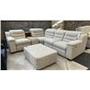Image 1 : PALLISER SECTIONAL SOFA SET W/ OTTOMAN. DOUBLE RECLINING. CHARGING STATION. 9' X 8'6". RETAIL $15,00
