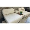Image 2 : FI & CHERRY COMO SET 2 CHAIRS & CENTRE MODULE. W/ THROW BLANKET & POT, 8' WIDE. RETAIL $5,600