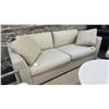 Image 1 : PALLISER BASILICA CREAMERY SOFA W/ CUSHIONS, 76" WIDE.