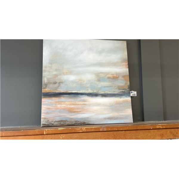 WALL ART ON CANVAS, 36" X 36"