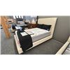 Image 2 : SUNPAN FURNITURE DOUBLE SIZE CASSA BLANCA CLOUD BED FRAME. MATTRESS NOT INCLUDED. RETAIL $2,900.