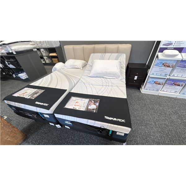 PALLISER VERTTIA KING SIZE BED FRAME, LEATHER. W/ SEPERATE ELECTRIC MECHANICAL BASES