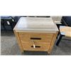 Image 1 : MAGNUSSEN FURNITURE 2 DRAWER NIGHTSTAND GRANITE TOP, 30" WIDE. POWER BAR & USB PLUGS