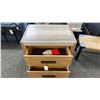 Image 2 : MAGNUSSEN FURNITURE 2 DRAWER NIGHTSTAND GRANITE TOP, 30" WIDE. POWER BAR & USB PLUGS