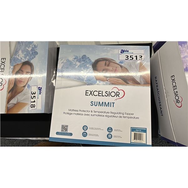 EXCELSIOR SUMMIT MATTRESS PROTECTOR AND TEMPERATURE REGULATION TOPPER, KING SIZE