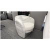 Image 1 : GREY UPHOLSTERED BUCKET CHAIR