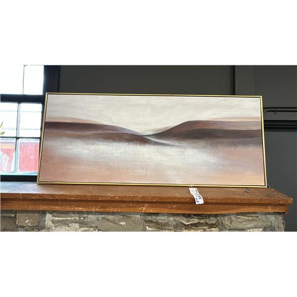 DESERT SAND WALL ART 72" X 30" IN GOLD FRAME