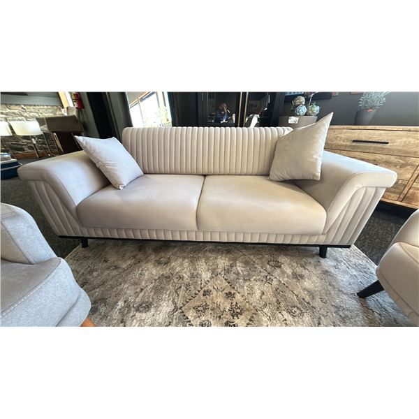 FIG & CHERRY ANCA SOFA 78" WIDE W/ ANCA SIDE CHAIR. RETAIL $5,600