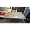 Image 1 : ASHLEY FURNITURE GREY WEATHERPROOF PATIO TABLE 6' X 42"