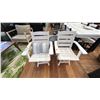 Image 1 : PAIR OF C.R. PLASTICS NAPA PATIO SWIVEL DINING CHAIRS