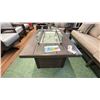 Image 2 : 48" LONG OUTDOOR FIRETABLE, PROPANE W/GAS KIT. CHOCOLATE COLOUR. RETAIL $3,800