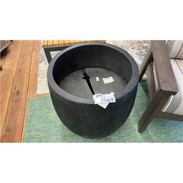 24" ROUND CERAMIC PLANTER. RETAIL $900