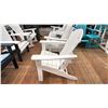 Image 5 : 3 PIECE SET OF ADIRONDACK STYLE PATIO FURNITURE. ROCKING LOVESEAT, ROCKING CHAIR & SIDE CHAIR.