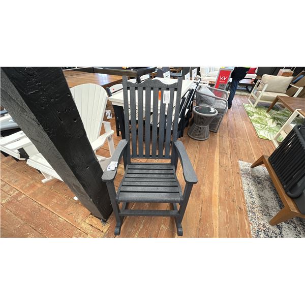C.R. PLASTICS ROCKING PATIO CHAIR.