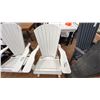 Image 1 : C.R. PLASTICS ROCKING WHITE PATIO CHAIR.