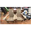 Image 1 : PAIR OF C.R. PLASTICS ADIRONDACK STYLE CHAIRS