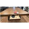 Image 4 : PLANK & HIDE CO. DELUXE PING PONG TABLE. WOOD VENEER TOP. W/ NET AND ACCESSORIES. RETAIL $5,000