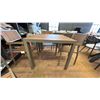 Image 2 : FIG & CHERRY PATIO TABLE SET. PALMA TABLE 35" X 35". 4 BARROK CHAIRS, ALUMINUM FRAMED