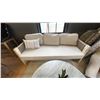 Image 1 : FIG & CHERRY 3 SEAT PATIO SOFA, 71" WIDE W/ ACCENT CUSHION. RETAIL $4,500